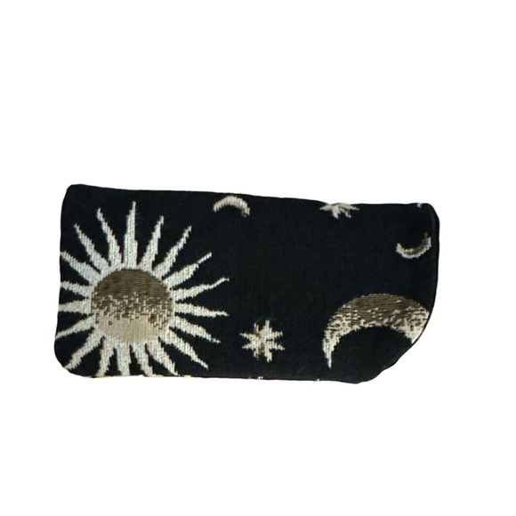 Danny K Beverly Hills Sun & Moon Black Zippered Tote Bag w/ glasses case - Picture 12 of 13